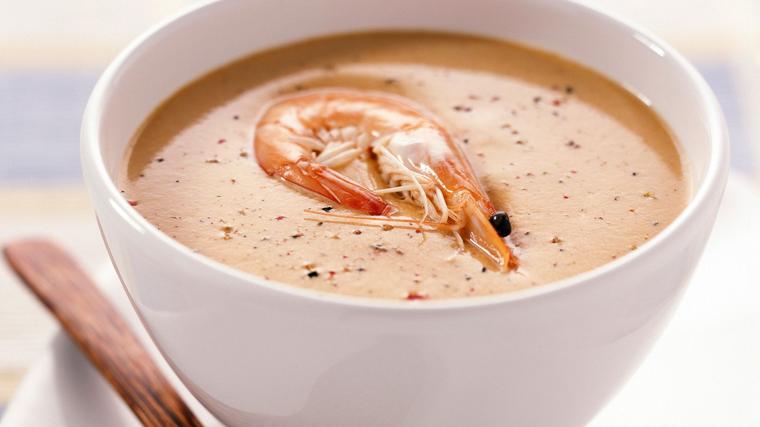 Crema de langostinos