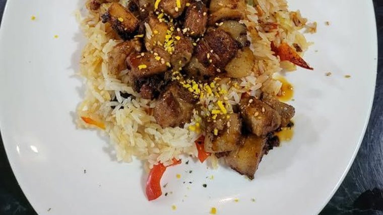 Guiso de panceta a la japonesa, del Restaurante Bambú