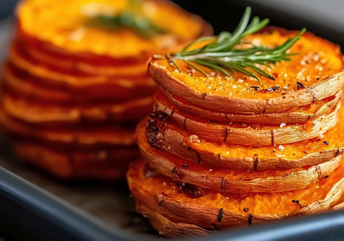 Las batatas asadas son tan irresistibles que las preparo así al menos dos veces a la semana