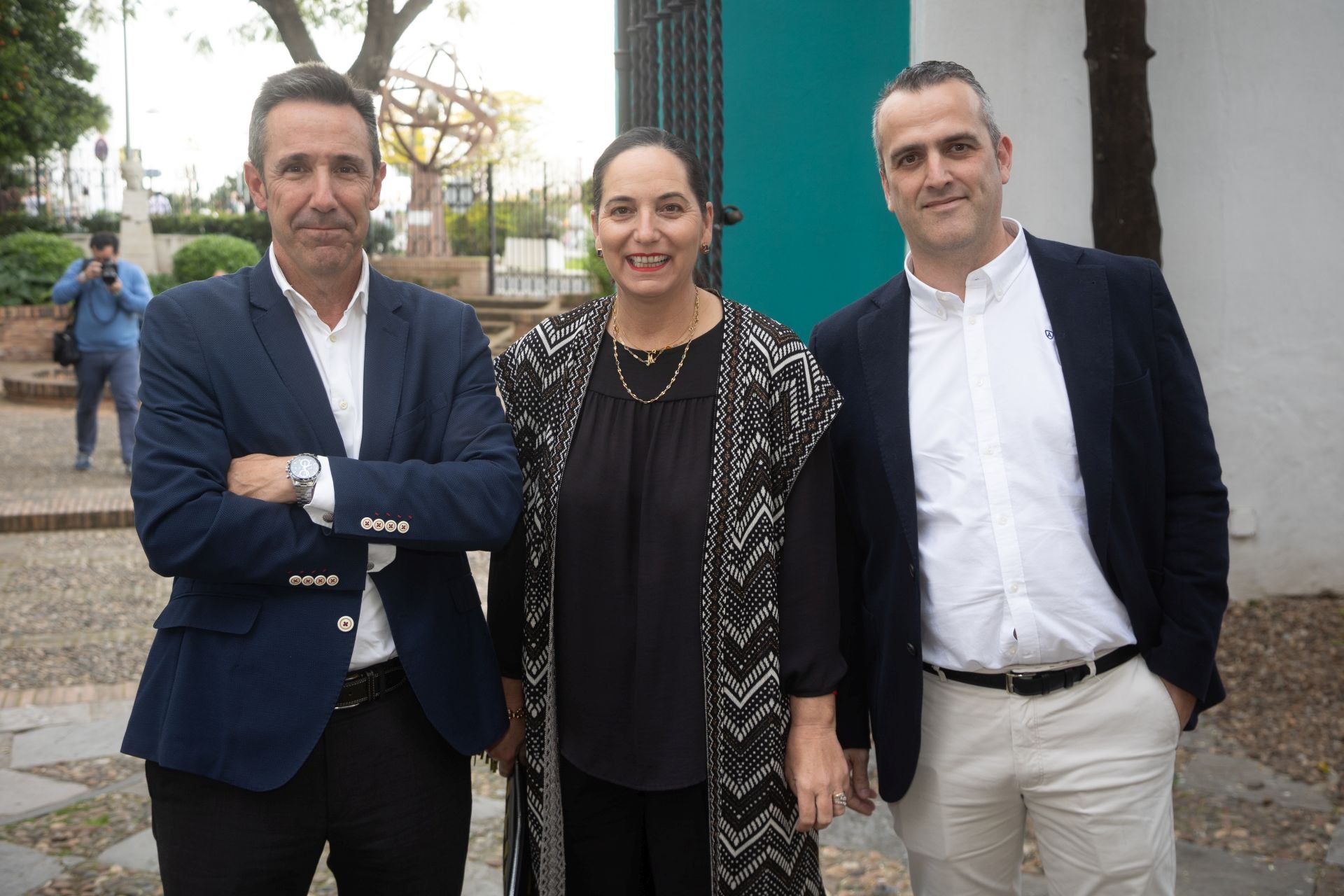 Mario Centeno, Manuela Carretero y Miguel Ángel Pacheco