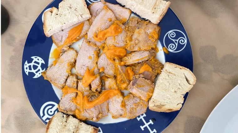 Lomo en manteca, uno de los platos tradicionales de la zona