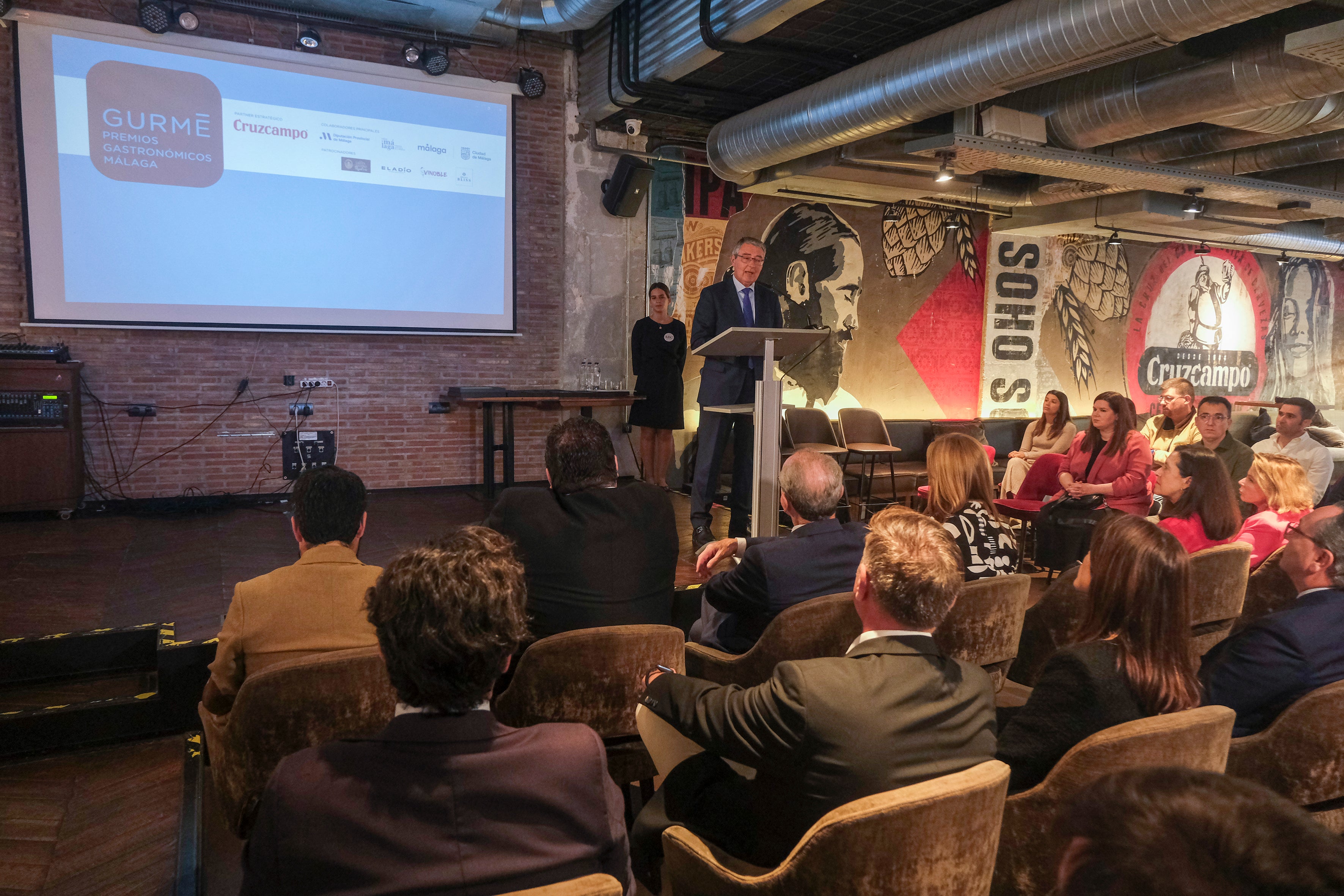 José Francisco Salado, presidente de la Diputación de Málaga, durante su intervención