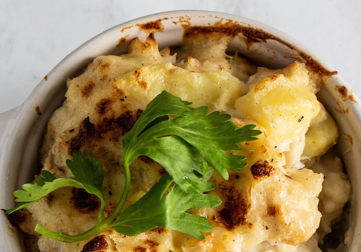 Brandada de bacalao versionada saludable