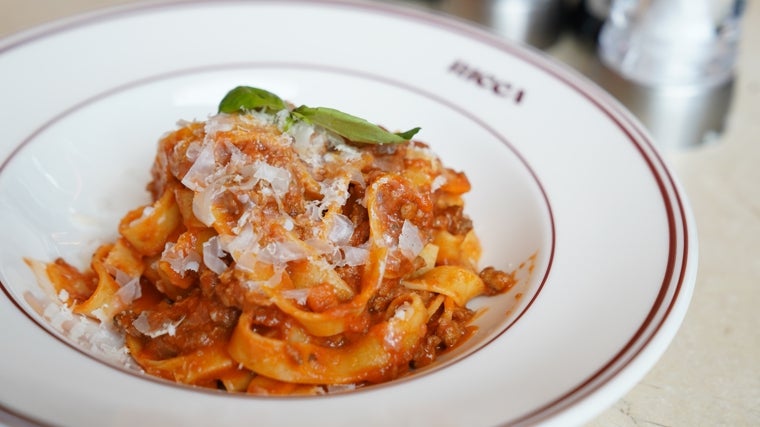 Tagliatelle al ragù de Ricca en Sevilla