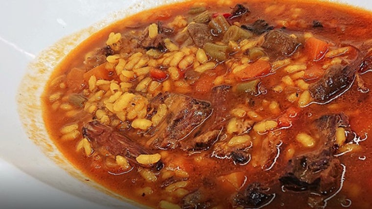 Arroz caldoso en la Arrocería Casa Pepe Sanchís