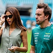 Melissa Jiménez y Fernando Alonso despejan los rumores de crisis rodeados de 'celebrities'