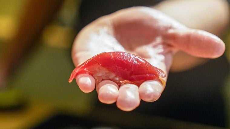 Nigiri de atún de Kinu