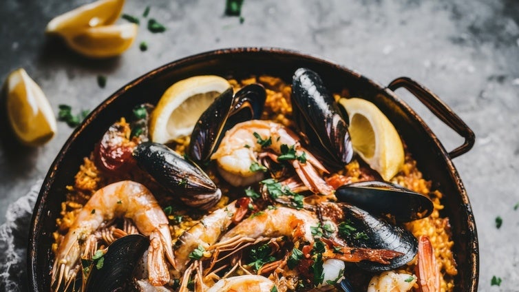Así preparamos este arroz de marisco con Brillante paso a paso
