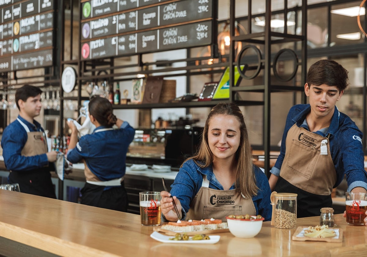 Alumnos del programa Talento Cruzcampo