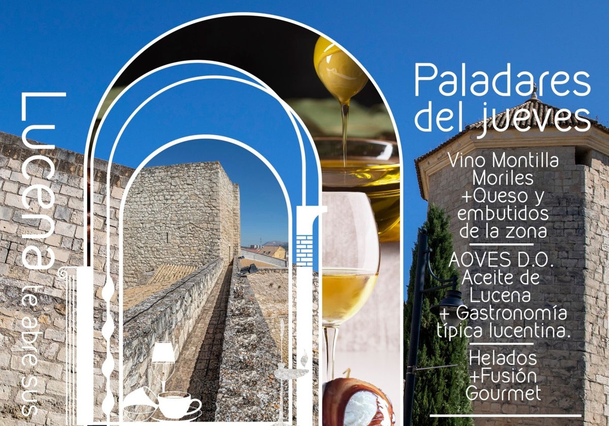 Cartel de Paladares del Jueves en Lucena, Córdoba