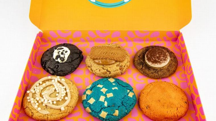 Seis cookies de distintos sabres de Monstruo de laboratorio