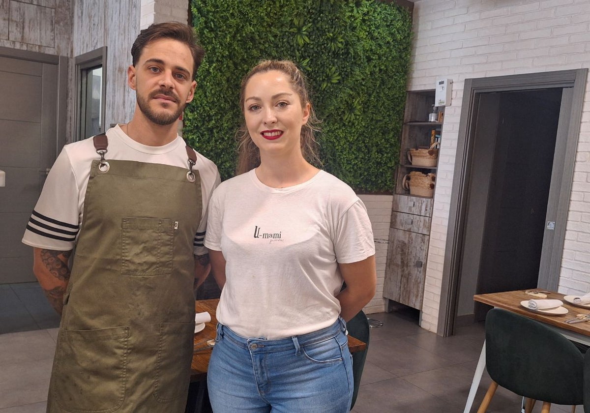 David Carrasco y Noelia Cañete, en U-mami Gastrobar, de Aguilar de la Frontera