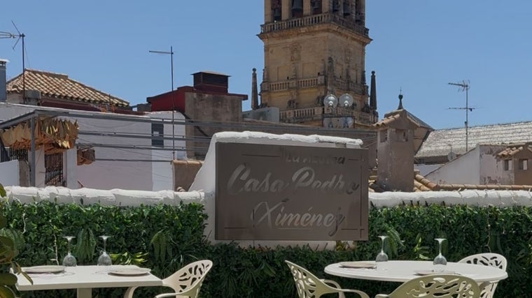 Terraza con vistas en Casa Pedro Ximénez de Córdoba