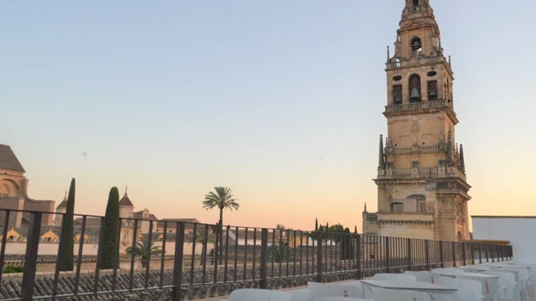 Vistas desde la terraza rooftop del Hotel Marisa en Córdoba