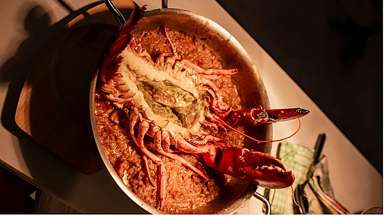 Arroz caldoso de bogavante de Lamalaka