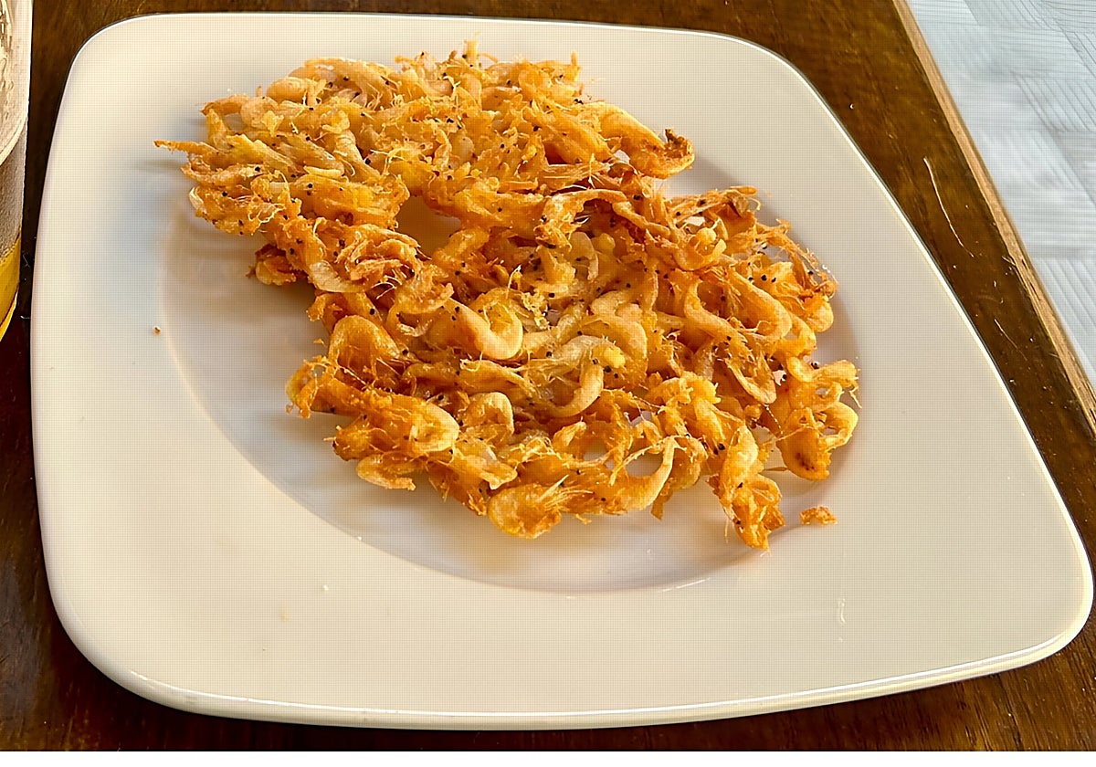 Las tortillitas de camarones son un emblema de Amarra