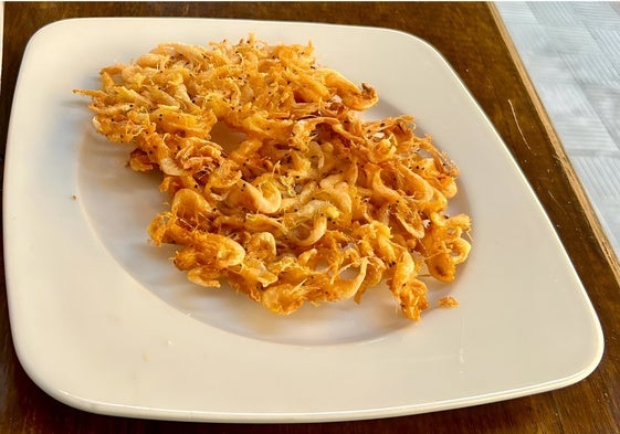 Las tortillitas de camarones son un emblema de Amarra