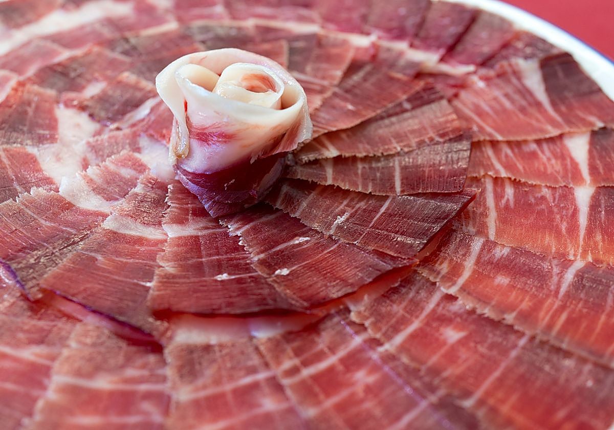 Plato de jamón ibérico