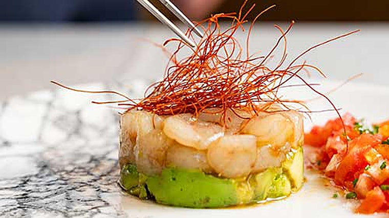 Tartar de gambas de El Rengue en Teatinos, Málaga