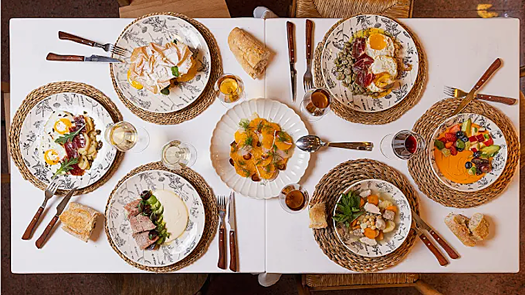 Varias propuestas de platos de La Tizná