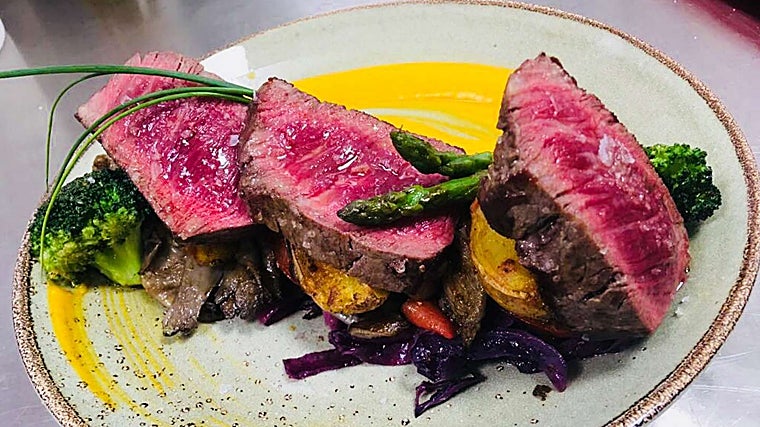 Carne a la brasa de Mechela