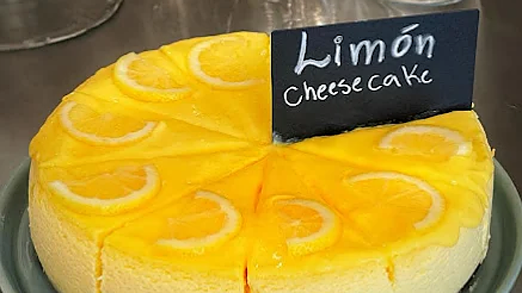 Tarta de queso de limón