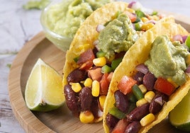 Tacos de alubias pintas