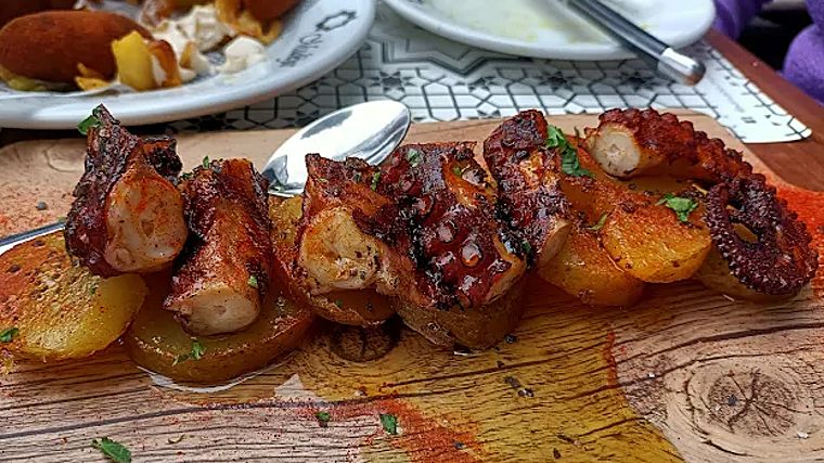 Pulpo a la gallega de Mudéjar  en Los Bermejales