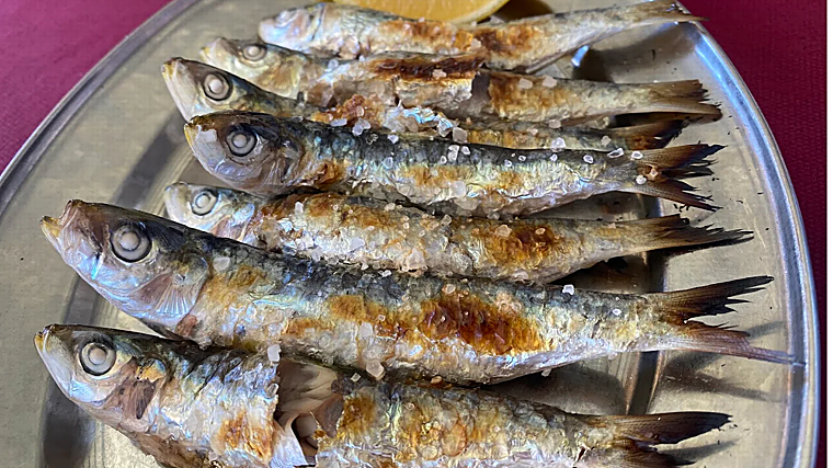 Espeto de sardinas de chiringuito María