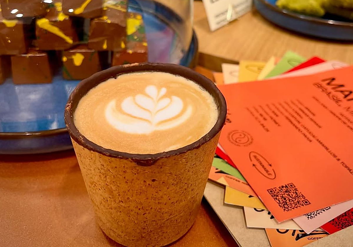 Cafetería de Sevilla que tiene vaso comestible