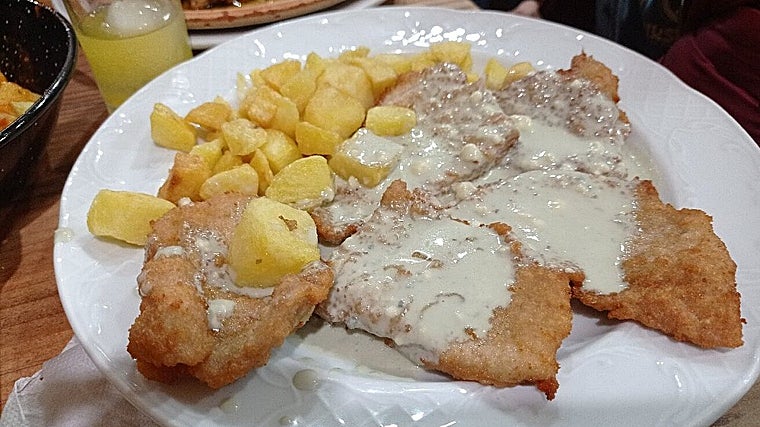 Escalopines al cabrales