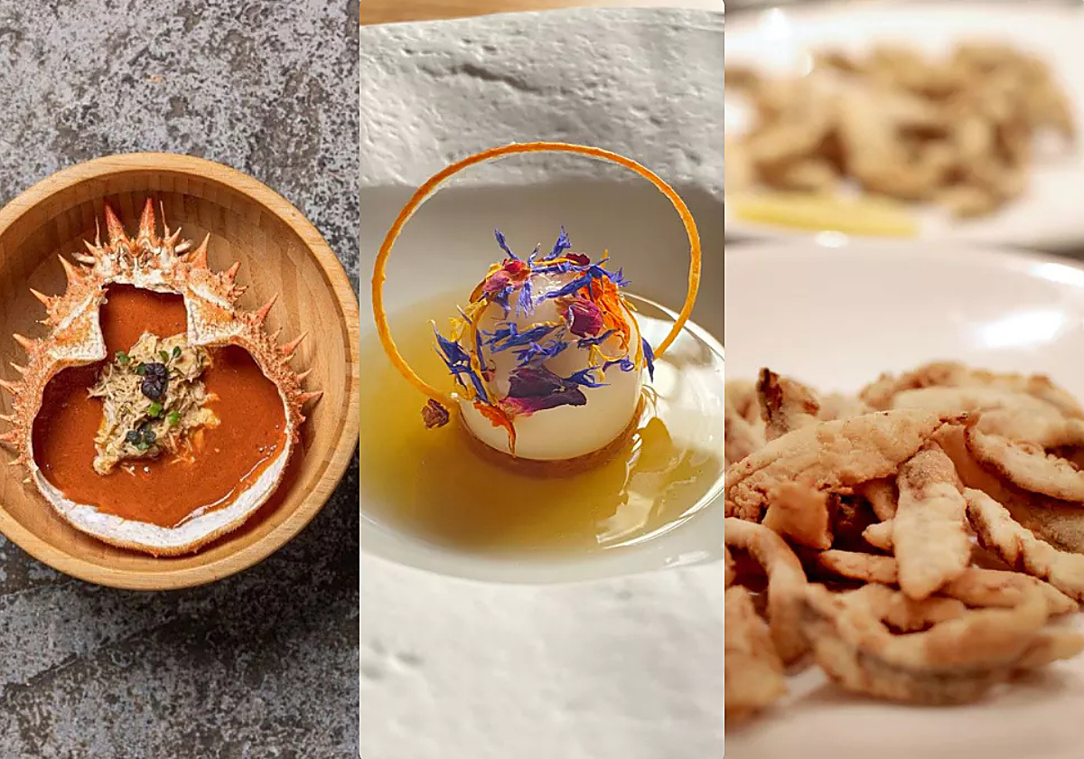 Platos de Desacato, YO y Jaylu, los tres restaurantes de Sevilla que desde hoy pasan a formar parte de los recomendados de la Guía Michelin