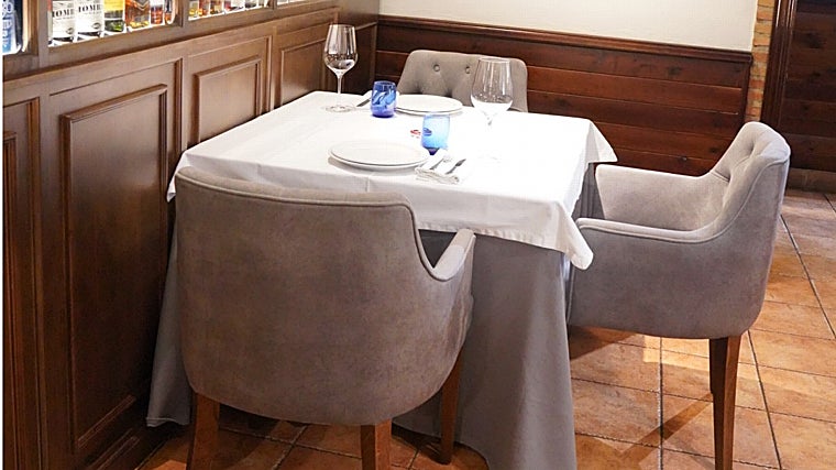 Mesa del salón interior