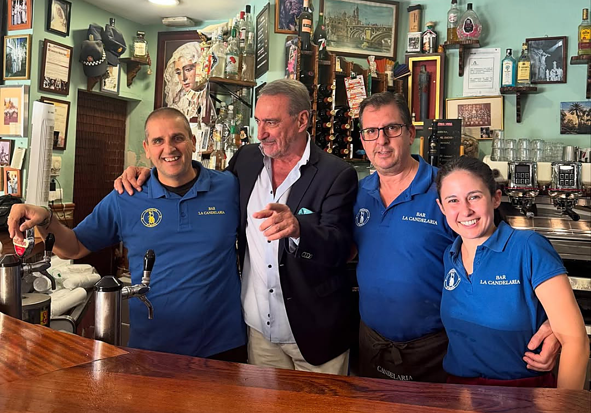 Carlos Herrera en el bar La Candelaria