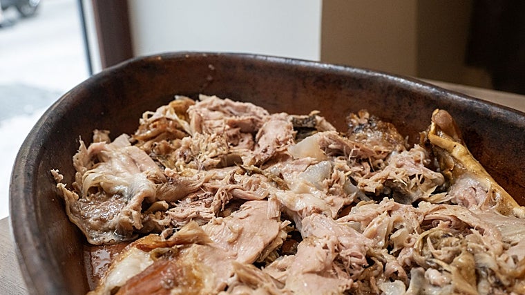 Cordero asado en el Asador Central de Córdoba