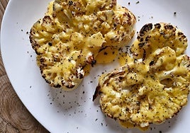 Coliflor a la holandesa