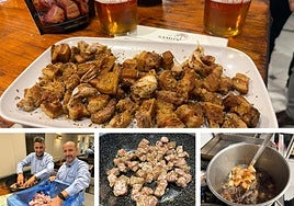 Así se hacen los chicharrones, el aperitivo estrella de los bares de Sevilla: «Compramos 16 toneladas de carne a la semana»