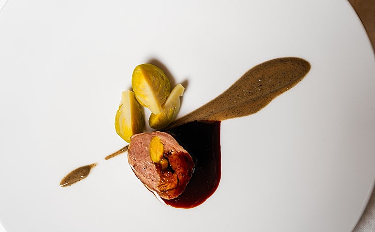 Imagen principal - Algunos platos de Palodú, el nuevo estrella Michelin en Málaga