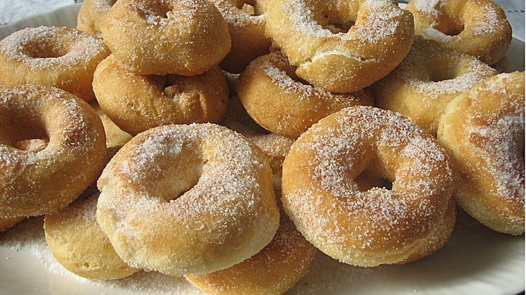 Rosquillas de vino fritas