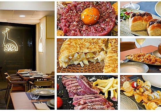 Montaje con algunos platos del restaurante Turuleta de la calle Betis, en Triana