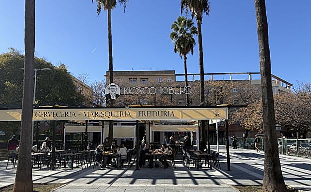 Terraza del Kiosko Lobero, en Los Bermejales