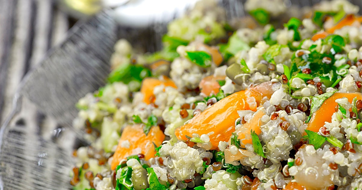 Aliño de zanahorias con vasitos de quinoa Brillante y sardin