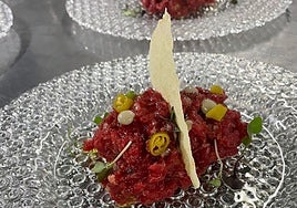Tartar de atún de Marengo Brasserie en Córdoba