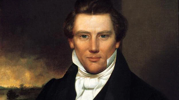 Retrato de alrededor de Joseph Smith hacia 1842