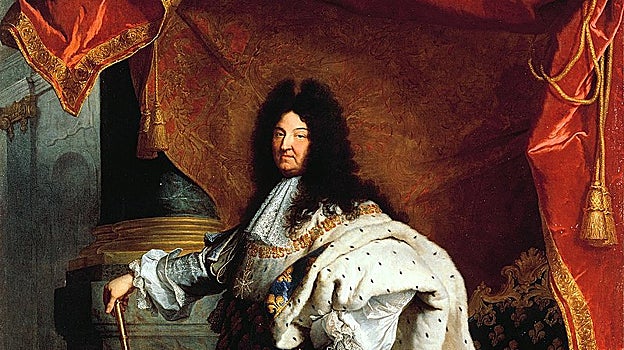 Retrato del Rey Sol realizado en 1701