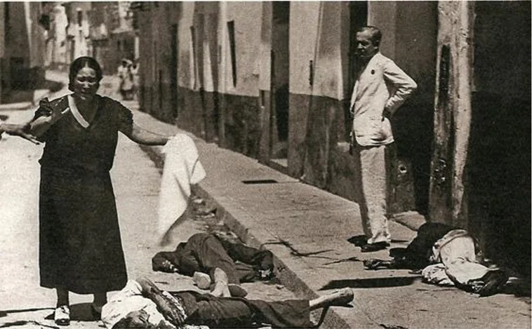 Imágenes de Sevilla tras el golpe de Estado de 1936