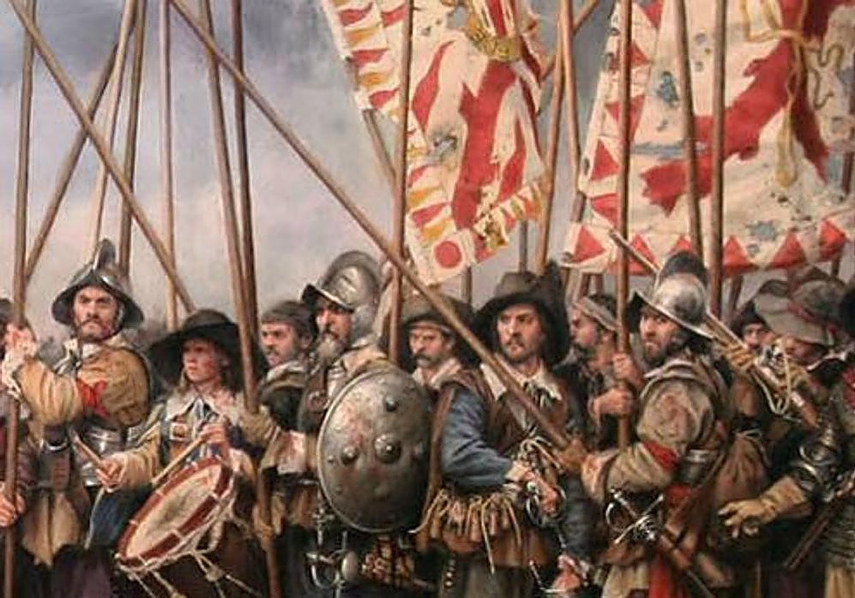 Detalle del cuadro de «Rocroi, el último tercio»