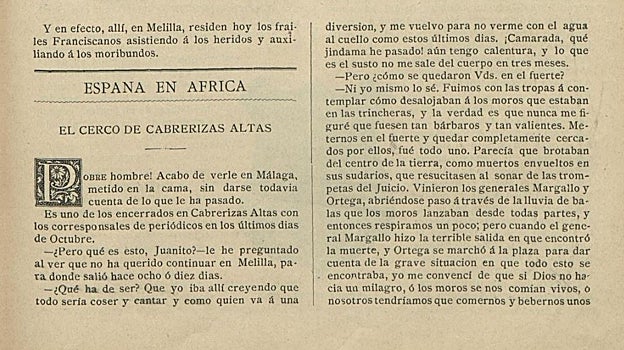 Artículo de 'La Hormiga de Oro', publicado en 1893