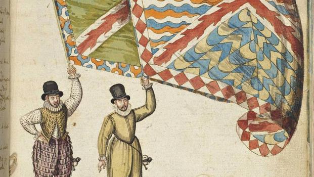 Banderas de las tropas reales fieles a Felipe II.