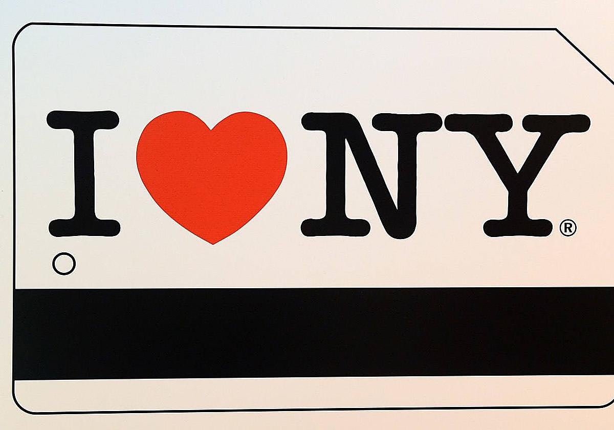 Logo de 'I LOVE New York en uno de los muchos productos turísticos de la ciudad.